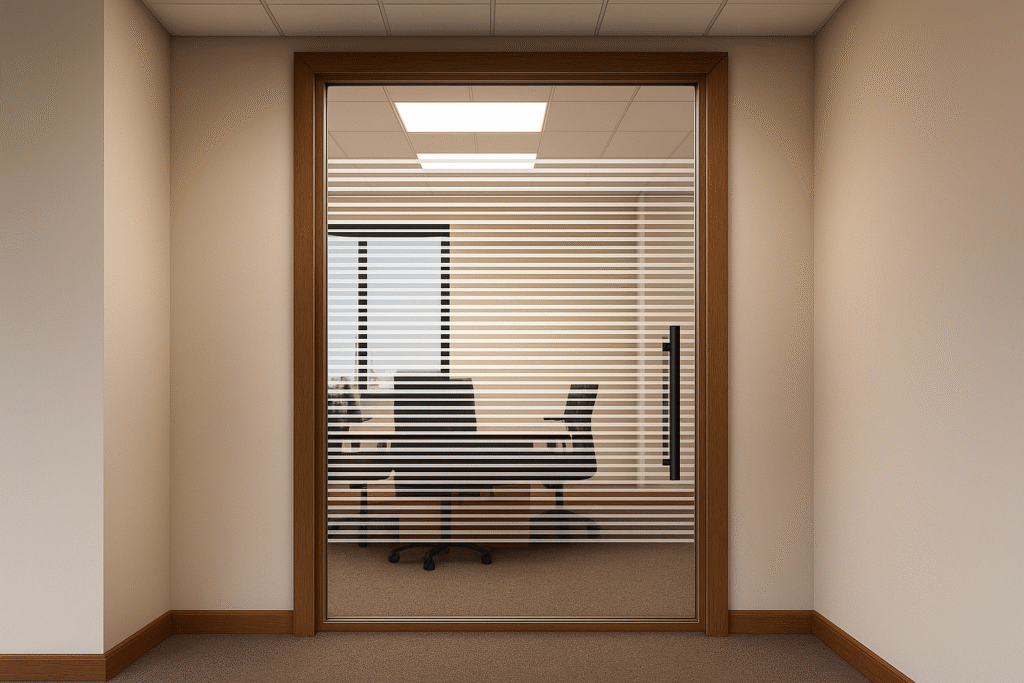 película para portas de vidro